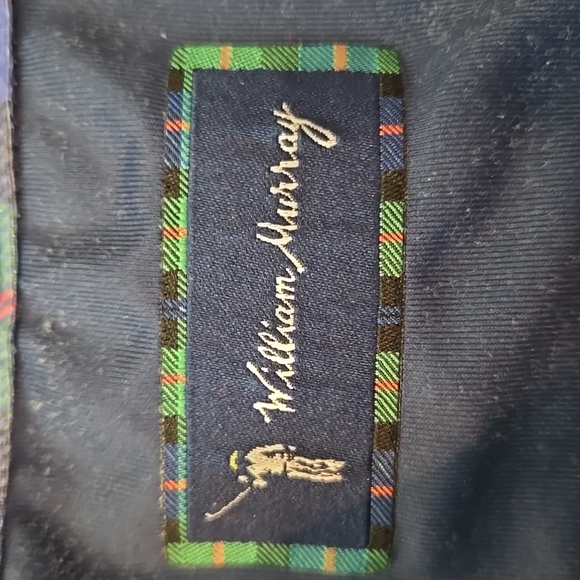 William Murray Polo Shirt Mens Medium Blue Floral Print Golg Casual - Picture 3 of 10